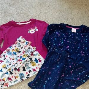 Kids Pajama Set - Pink and Blue